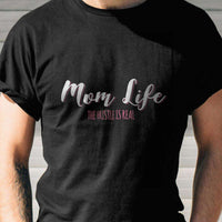 Load image into Gallery viewer, Designs by MyUtopia Shout Out:Mom Life Adult Unisex Black T-Shirt
