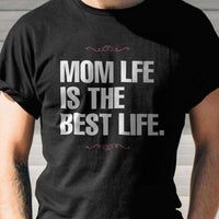 Load image into Gallery viewer, Designs by MyUtopia Shout Out:Mom Life Is The Best Life Adult Unisex Black T-Shirt
