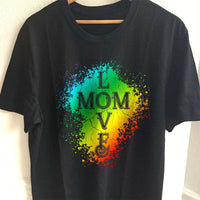 Load image into Gallery viewer, Designs by MyUtopia Shout Out:Mom Love Adult Unisex T-Shirt
