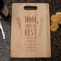 Load image into Gallery viewer, Designs by MyUtopia Shout Out:Mom, Love Is The Best Thing You Do Personalized Engraved Maple Cutting Board
