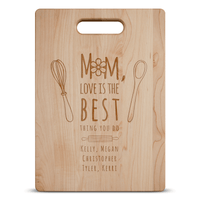 Load image into Gallery viewer, Designs by MyUtopia Shout Out:Mom, Love Is The Best Thing You Do Personalized Engraved Maple Cutting Board
