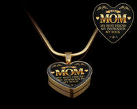 Load image into Gallery viewer, Designs by MyUtopia Shout Out:Mom, My Best Friend, My Inspiration, My Rock Liquid Glass Personalized Keepsake Necklace
