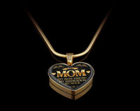 Load image into Gallery viewer, Designs by MyUtopia Shout Out:Mom, My Best Friend, My Inspiration, My Rock Liquid Glass Personalized Keepsake Necklace,Gold / No,Necklace
