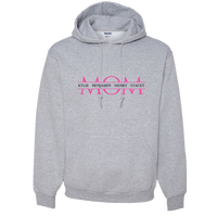 Load image into Gallery viewer, Designs by MyUtopia Shout Out:MOM Personalized with Kid&#39;s Names Adult Hoodie,Athletic Heather / S,Pullover Hoodie
