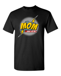Load image into Gallery viewer, Designs by MyUtopia Shout Out:Mom Saves The Day Adult Unisex T-Shirt,Black / S,Adult Unisex T-Shirt
