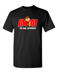 Load image into Gallery viewer, Designs by MyUtopia Shout Out:Mom The Real Superhero Adult Unisex T-Shirt,Black / S,Adult Unisex T-Shirt
