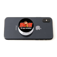 Load image into Gallery viewer, Designs by MyUtopia Shout Out:Mom The Real Superhero Hinged Phone Grip and Stand for Smartphones and Tablets
