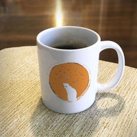 Load image into Gallery viewer, Designs by MyUtopia Shout Out:Moon Cat White Ceramic Coffee Mug,11oz / White,Ceramic Coffee Mug
