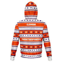 Load image into Gallery viewer, Designs by MyUtopia Shout Out:#More Tiger Pushups Clemson Fan - 3D Ugly Christmas Sweater Style Fashion Pullover Hoodie
