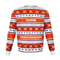 Load image into Gallery viewer, Designs by MyUtopia Shout Out:#More Tiger Pushups Clemson Fan - 3D Ugly Christmas Sweater Style Fashion Sweatshirt
