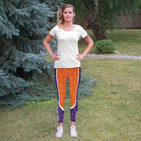 Load image into Gallery viewer, Designs by MyUtopia Shout Out:More Tiger Pushups Clemson Fan Fashion Leggings Ladies Tights
