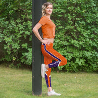 Load image into Gallery viewer, Designs by MyUtopia Shout Out:More Tiger Pushups Clemson Fan Fashion Leggings Ladies Tights

