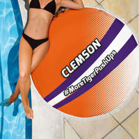 Load image into Gallery viewer, Designs by MyUtopia Shout Out:#MoreTigerPushUps Clemson Fan Beach Blanket
