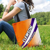 Load image into Gallery viewer, Designs by MyUtopia Shout Out:#MoreTigerPushUps Clemson Fan Fabric Totebag Reusable Shopping Tote
