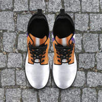 Load image into Gallery viewer, Designs by MyUtopia Shout Out:#MoreTigerPushUps Clemson Fan Faux Leather 7 Eye Lace-up Boots
