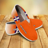 Load image into Gallery viewer, Designs by MyUtopia Shout Out:#MoreTigerPushUps Clemson Fan Ladies Casual Slip-on Flats
