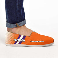 Load image into Gallery viewer, Designs by MyUtopia Shout Out:#MoreTigerPushUps Clemson Fan Ladies Casual Slip-on Flats
