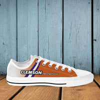 Load image into Gallery viewer, Designs by MyUtopia Shout Out:#MoreTigerPushUps Clemson Fan Low Top Shoes
