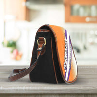 Load image into Gallery viewer, Designs by MyUtopia Shout Out:#MoreTigerPushUps Clemson Fan Saddlebag Style Canvas Crossbody Purse
