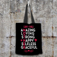 Load image into Gallery viewer, Designs by MyUtopia Shout Out:Mother Crossword Puzzle Fabric Totebag Reusable Shopping Tote
