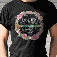 Load image into Gallery viewer, Designs by MyUtopia Shout Out:Mother Is Like A Flower Adult Unisex T-Shirt
