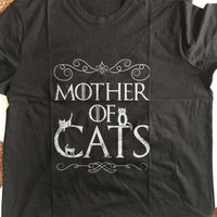 Load image into Gallery viewer, Designs by MyUtopia Shout Out:Mother of Cats Adult Unisex T-Shirt
