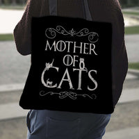 Load image into Gallery viewer, Designs by MyUtopia Shout Out:Mother of Cats Fabric Totebag Reusable Shopping Tote
