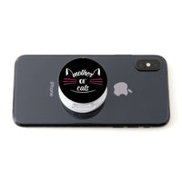 Load image into Gallery viewer, Designs by MyUtopia Shout Out:Mother of Cats Hinged Pop-out Phone Grip and Stand for Smartphones and Tablets
