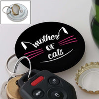 Load image into Gallery viewer, Designs by MyUtopia Shout Out:Mother of Cats Magnetic Key chain and bottle opener
