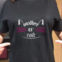 Load image into Gallery viewer, Designs by MyUtopia Shout Out:Mother of Cats Ultra Cotton T-Shirt
