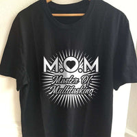 Load image into Gallery viewer, Designs by MyUtopia Shout Out:Multitasking Mom Adult Unisex T-Shirt,S / Black,Adult Unisex T-Shirt
