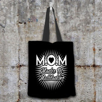 Load image into Gallery viewer, Designs by MyUtopia Shout Out:Multitasking Mom Fabric Totebag Reusable Shopping Tote
