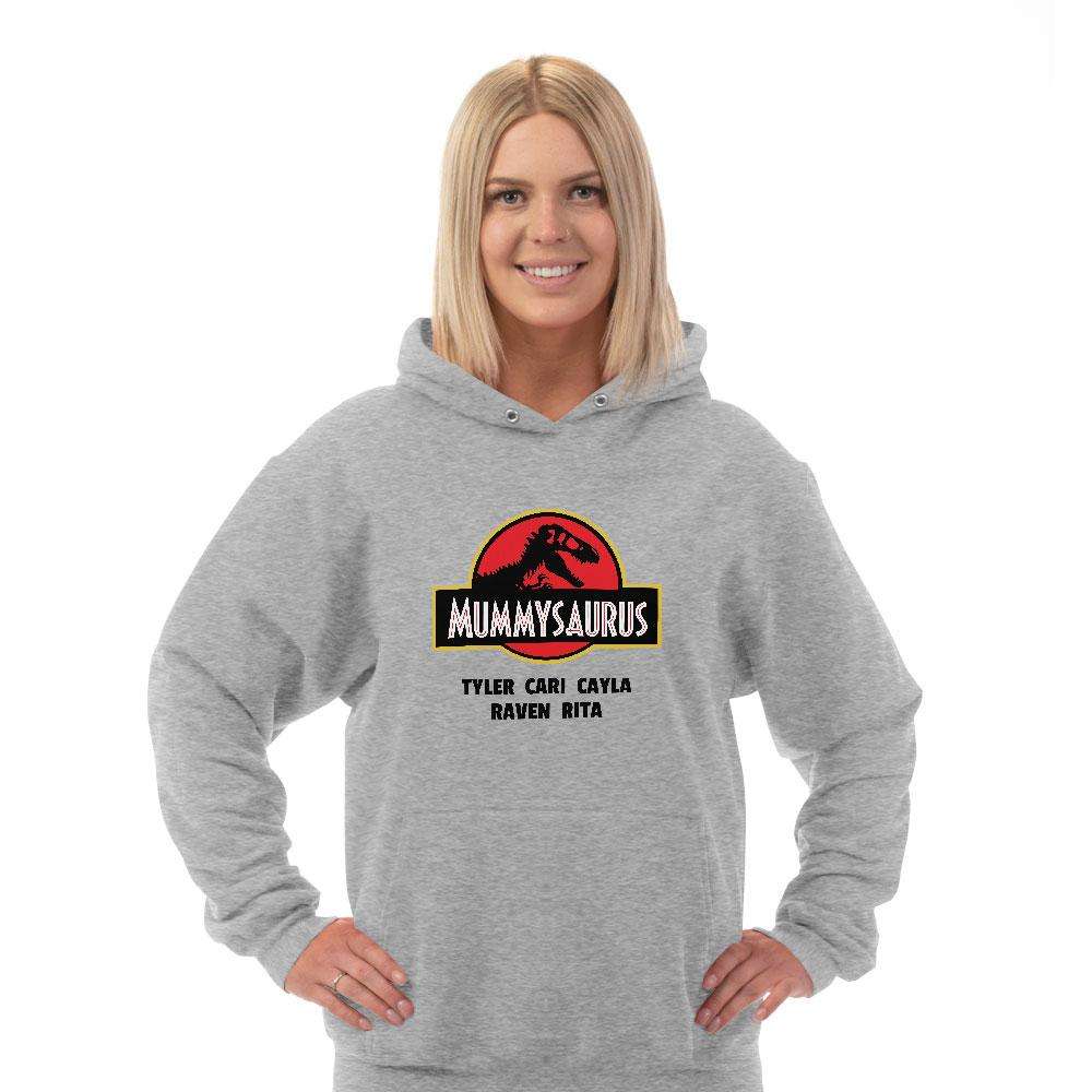 Designs by MyUtopia Shout Out:Mummysaurus Personalized Adult Hoodie