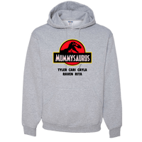 Load image into Gallery viewer, Designs by MyUtopia Shout Out:Mummysaurus Personalized Adult Hoodie,Athletic Heather / S,Pullover Hoodie
