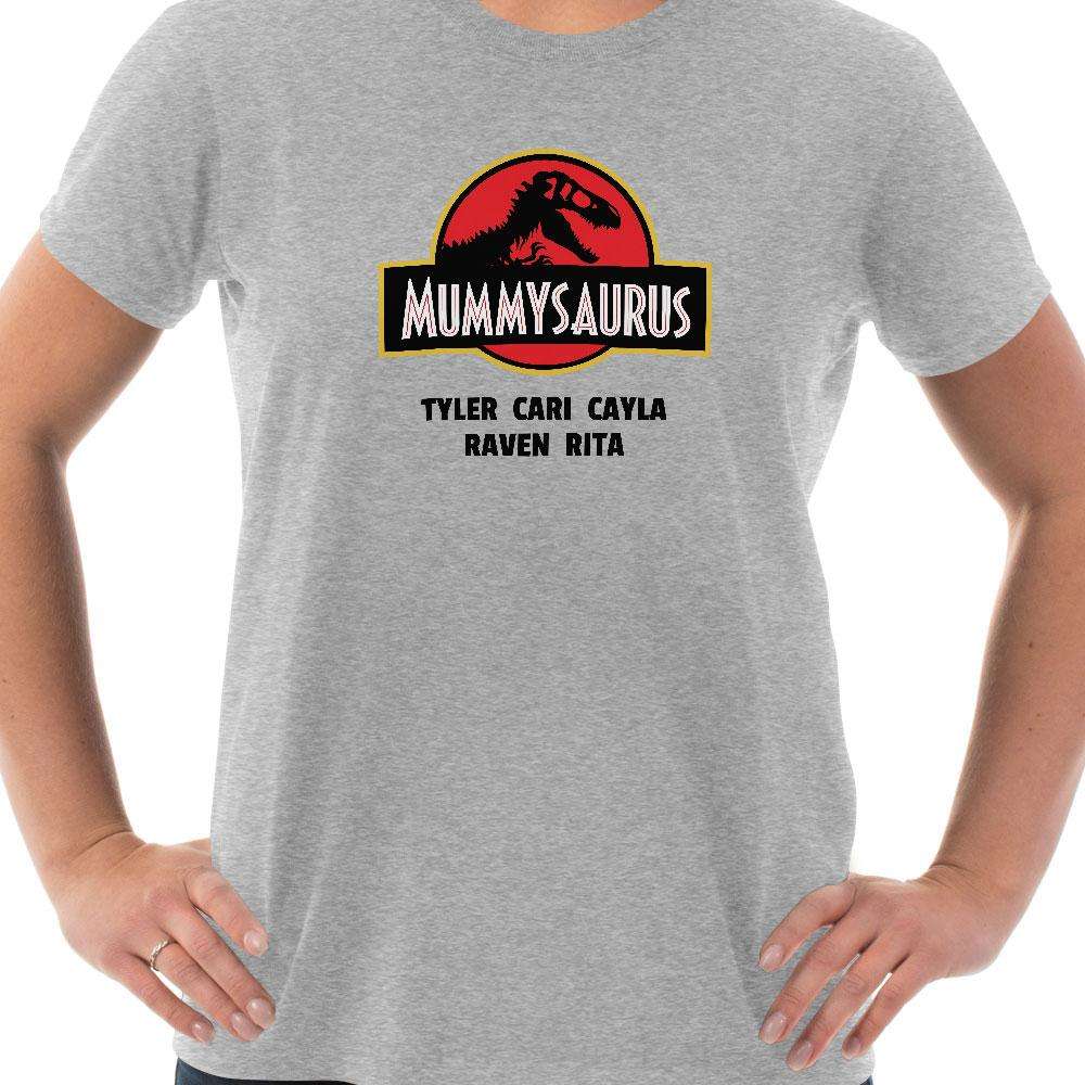 Designs by MyUtopia Shout Out:Mummysaurus Personalized Adult Unisex T-Shirt