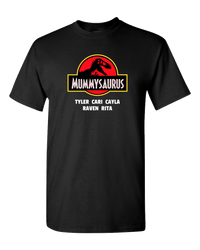 Load image into Gallery viewer, Designs by MyUtopia Shout Out:Mummysaurus Personalized Adult Unisex T-Shirt,Black / S,Adult Unisex T-Shirt
