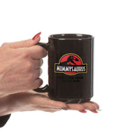 Load image into Gallery viewer, Designs by MyUtopia Shout Out:Mummysaurus Personalized Black Coffee Mug
