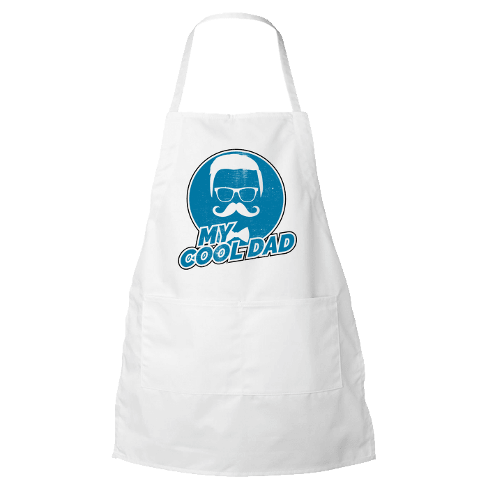 Designs by MyUtopia Shout Out:My Cool Dad Apron,White,Apron