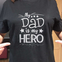 Load image into Gallery viewer, Designs by MyUtopia Shout Out:My Dad My Hero Adult Unisex T-Shirt
