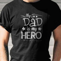 Load image into Gallery viewer, Designs by MyUtopia Shout Out:My Dad My Hero Adult Unisex T-Shirt
