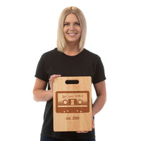 Load image into Gallery viewer, Designs by MyUtopia Shout Out:My Dad Rocks Personalized Maple Laser Engraved Cutting Board
