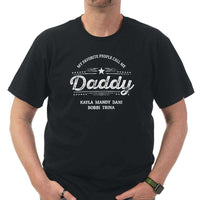 Load image into Gallery viewer, Designs by MyUtopia Shout Out:My Favorite People Call Me Daddy Personalized Adult Unisex T-Shirt
