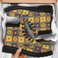Load image into Gallery viewer, Designs by MyUtopia Shout Out:My Happy Place Galifrey One Carpet All Season Vegan Suede Boots
