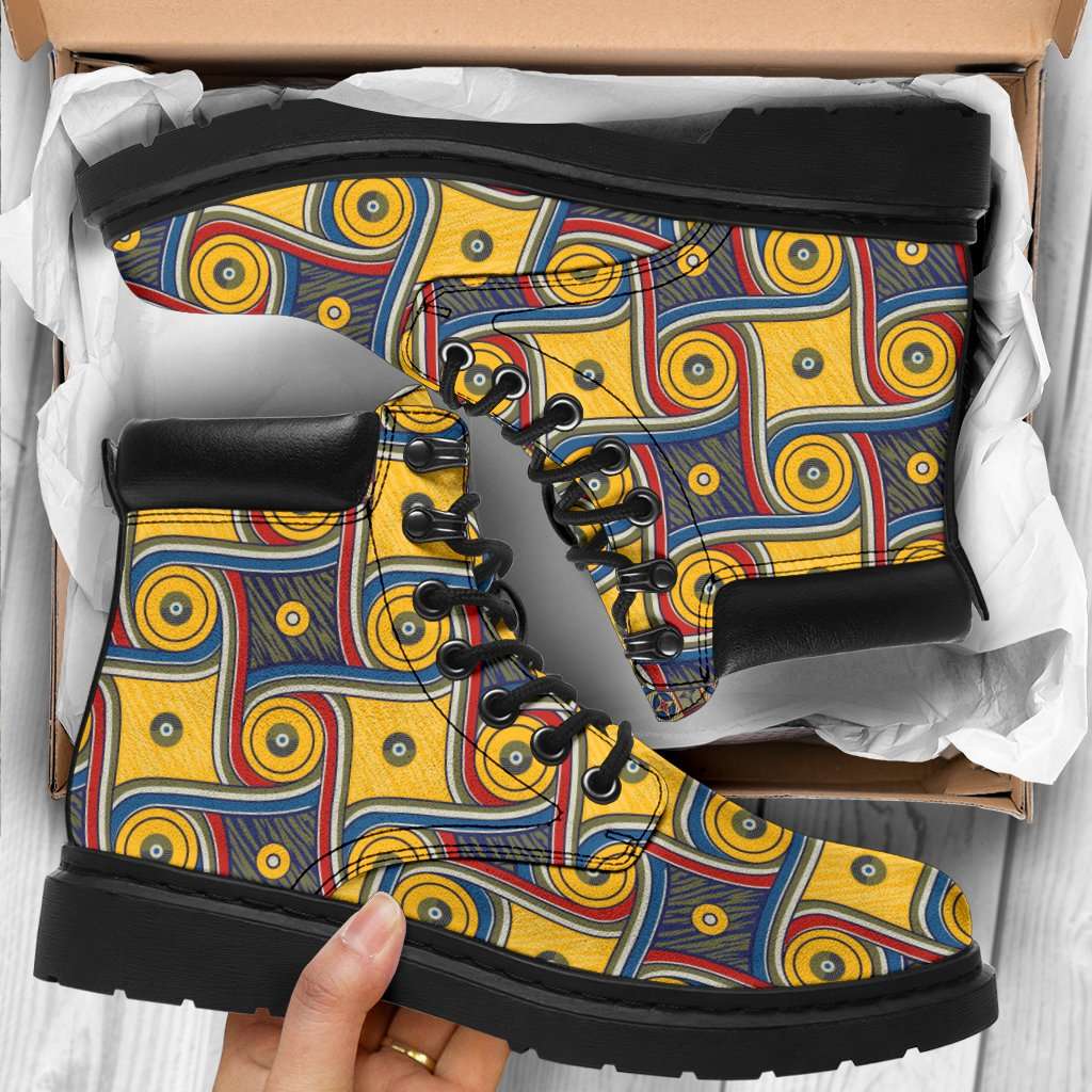 Designs by MyUtopia Shout Out:My Happy Place Galifrey One Carpet All Season Vegan Suede Boots