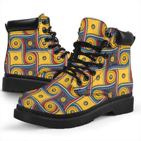 Load image into Gallery viewer, Designs by MyUtopia Shout Out:My Happy Place Galifrey One Carpet All Season Vegan Suede Boots
