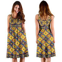 Load image into Gallery viewer, Designs by MyUtopia Shout Out:My Happy Place Gallifrey One Carpet Midi Dress
