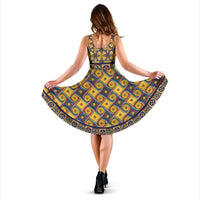 Load image into Gallery viewer, Designs by MyUtopia Shout Out:My Happy Place Gallifrey One Carpet Midi Dress
