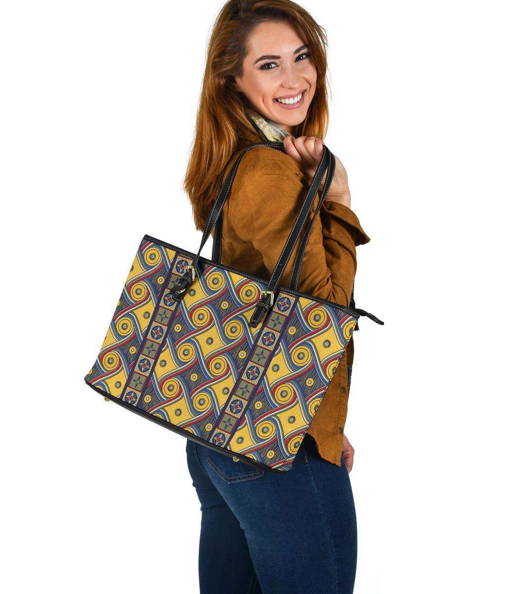Designs by MyUtopia Shout Out:My Happy Place Gallifrey One Carpet Vegan Leather Tote Purse,Large (11 x 17 x 6) inches / Multi,tote bag purse