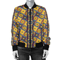 Load image into Gallery viewer, Designs by MyUtopia Shout Out:My Happy Place Gallifrey One Carpet Women&#39;s Bomber Jacket,S / Multi,Bomber Jacket
