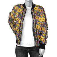 Load image into Gallery viewer, Designs by MyUtopia Shout Out:My Happy Place Gallifrey One Carpet Women&#39;s Bomber Jacket
